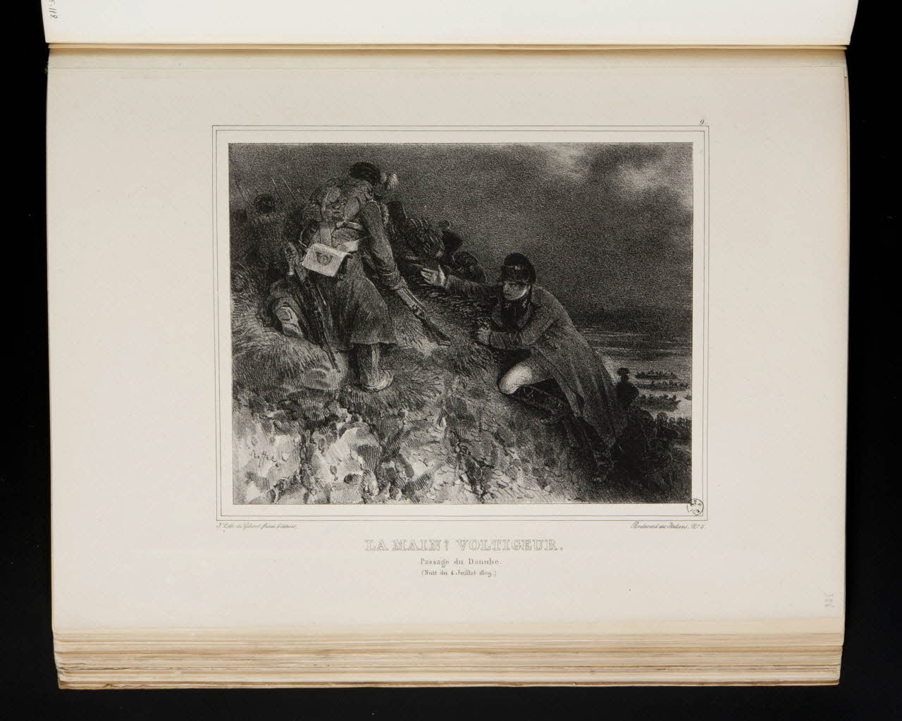 album LA MAIN ? VOLTIGEUR.  Passage du Danube.  (Nuit du 4 Juillet 1809.) 1963.75.65.113 Photo