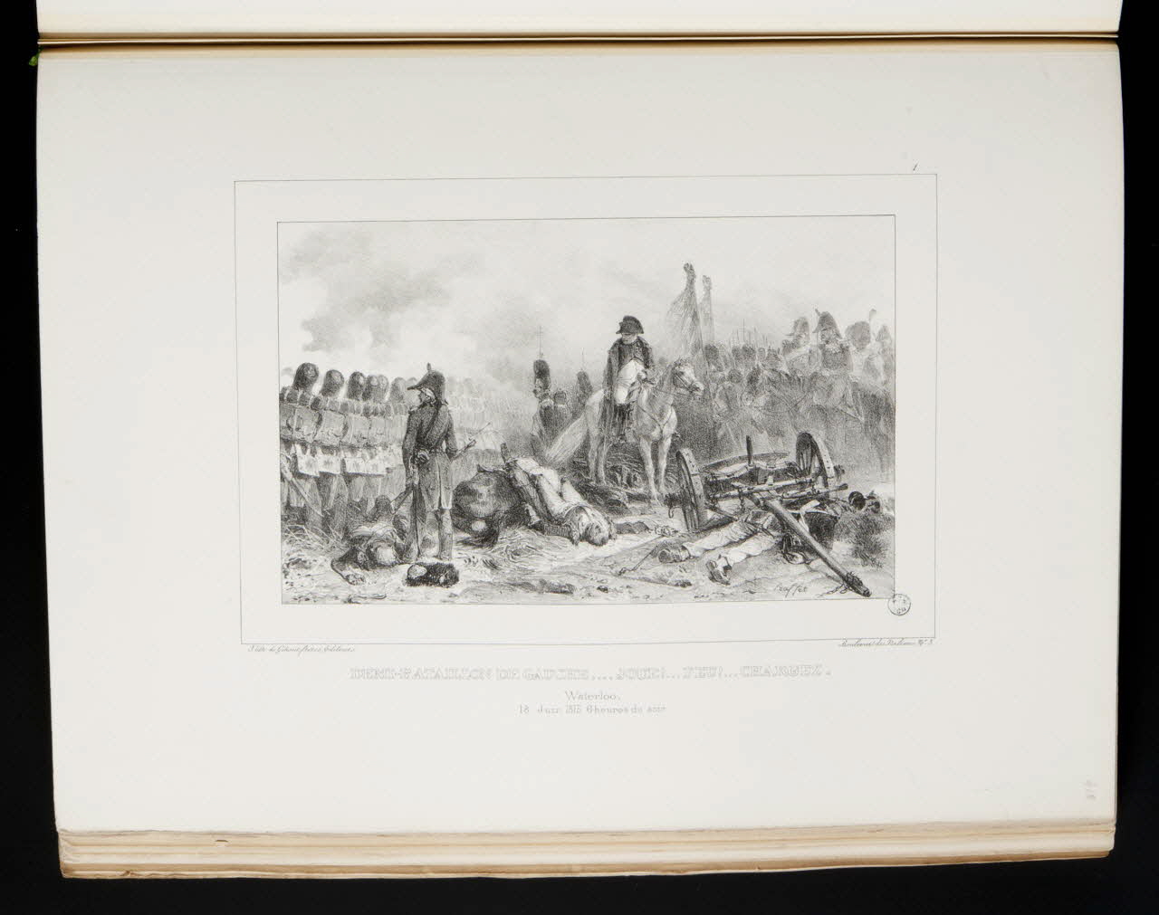 album DEMI-BATAILLON DE GAUCHE .... JOUE ! ... FEU ! ... CHARGEZ.  Waterloo,  18 Juin 1815 6 heures du soir 1963.75.65.147 Photo
