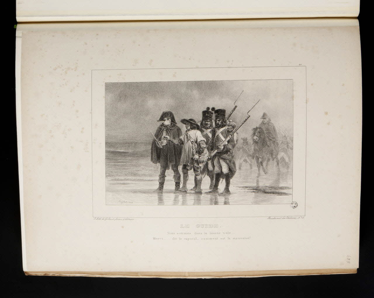 album LE GUIDE.  Nous sommes dans la bonne voie...  Merci... dit le caporal, comment est la mauvaise ! 1963.75.65.157 Photo