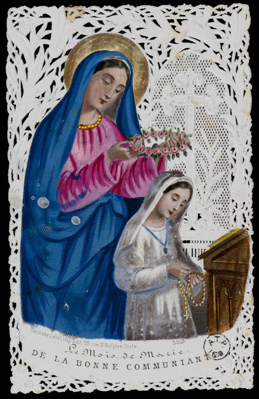 estampe Le Mois de Marie  DE LA BONNE COMMUNIANTE 1963.78.10 Photo