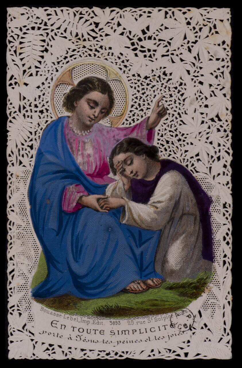 estampe EN TOUTE SIMPLICITE  porte à Jésus les peines et les joies. 1963.78.11 Photo