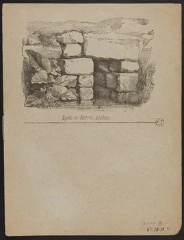 estampe Egoût en Pierres sèches. 1963.78.12.5 Photo