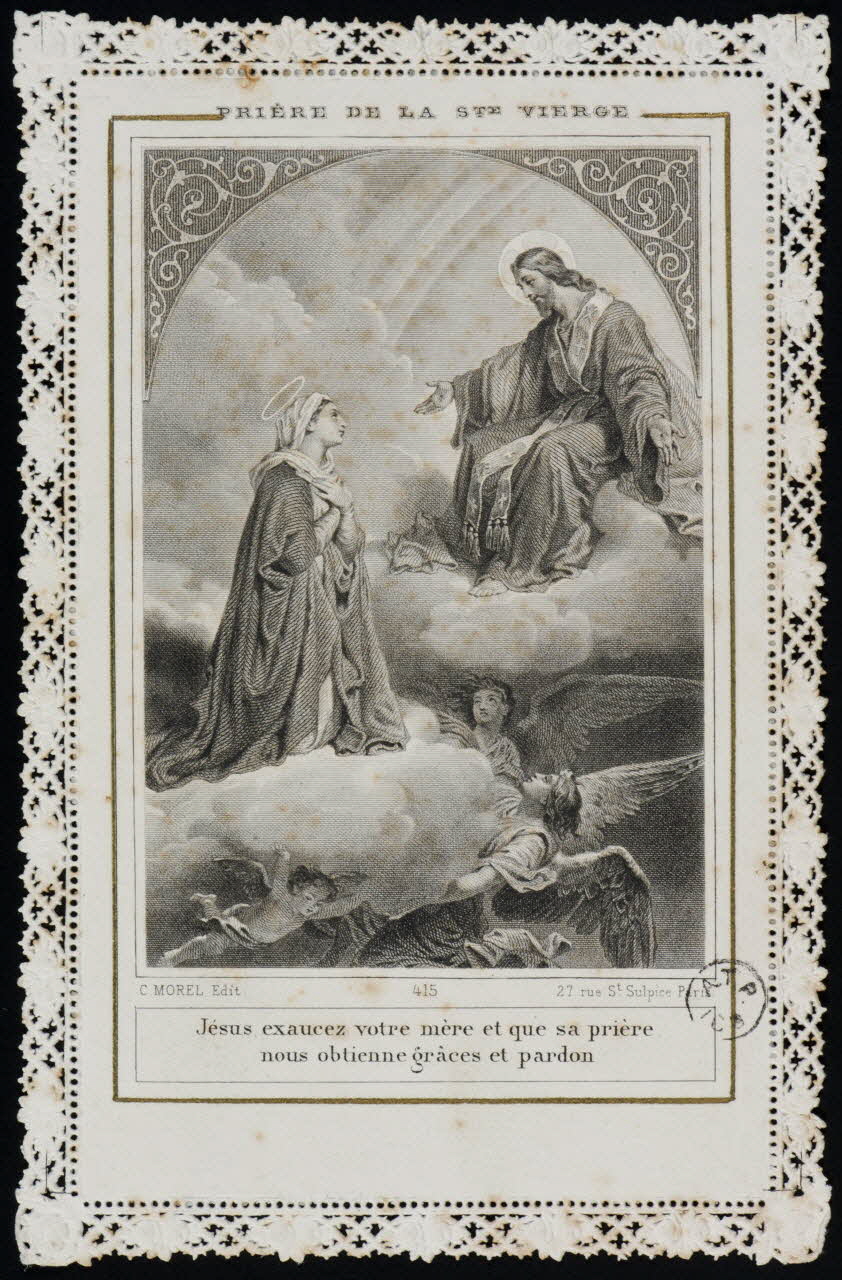 estampe PRIERE DE LA STE VIERGE 1963.78.5 Photo