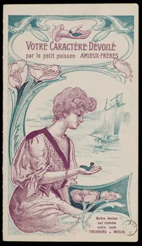estampe VOTRE CARACTERE DEVOILE  par le petit poisson 1964.10.2.1/2 Photo