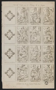 estampe Jeu de Cartes sous le Régime de la Terreur. 1964.101.1 Photo
