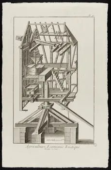 estampe Agriculture, Economie Rustique.  Moulin à Vent. 1964.12.100  Photo