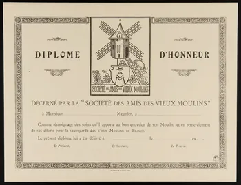 estampe DIPLOME D'HONNEUR 1964.12.115  Photo