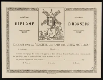 estampe DIPLOME D'HONNEUR 1964.12.116  Photo