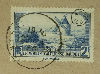TIMBRE-POSTE LE MOULIN D'ALPHONSE DAUDET 1964.12.121  Photo