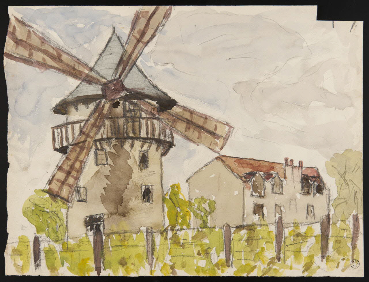 dessin Moulin à vent 1929 1964.12.18 Photo