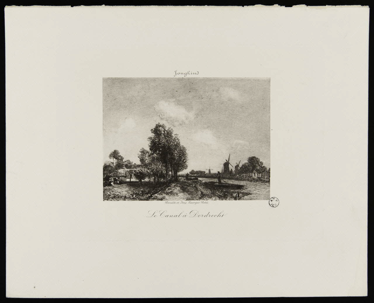 estampe Le Canal à Dordrecht 1964.12.50 Photo