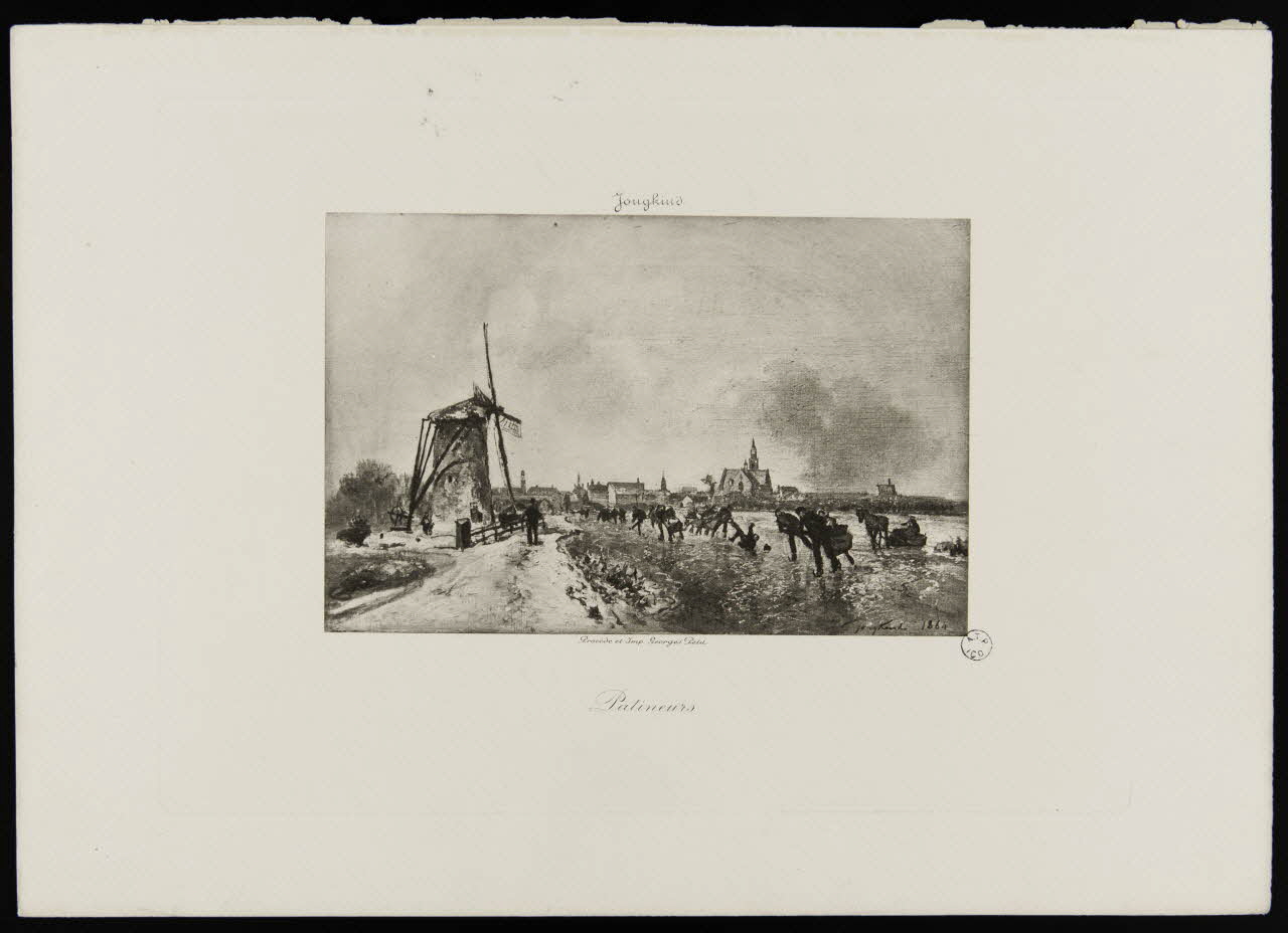 estampe Patineurs 1964.12.52 Photo