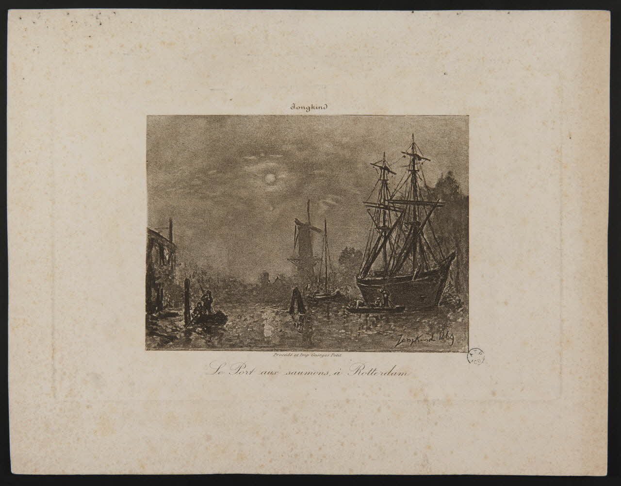 estampe Le Port aux saumons à Rotterdam 1964.12.54 Photo