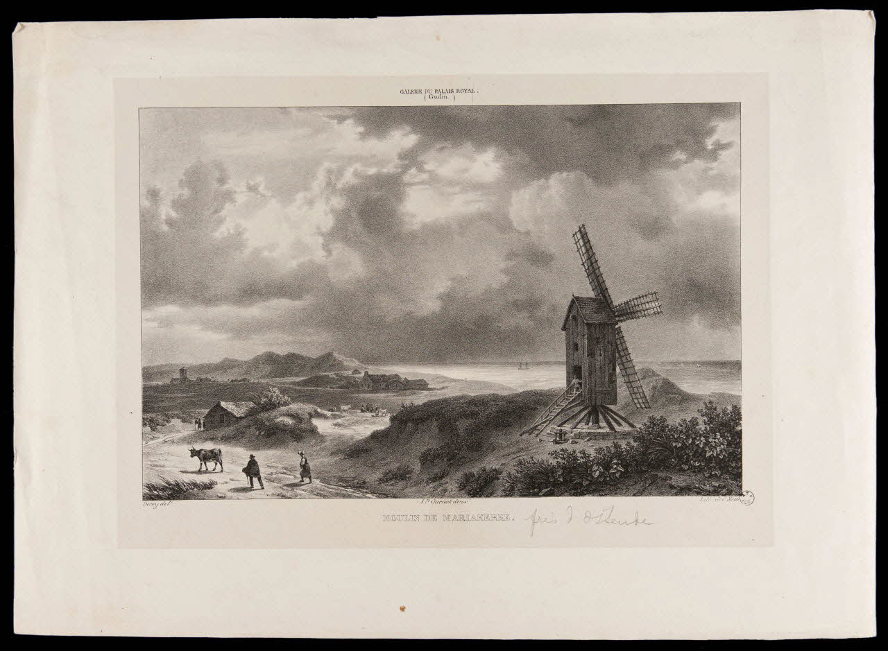 estampe MOULIN DE MARIAKERKE. 1964.12.60 Photo