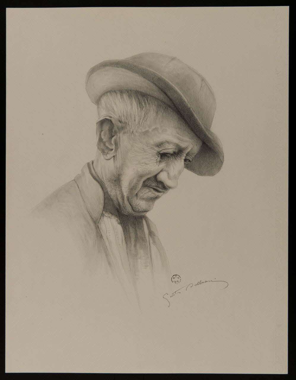Gaston Dolbeau dessin Portrait d'un vendéen 1964 1964.120.2 Photo