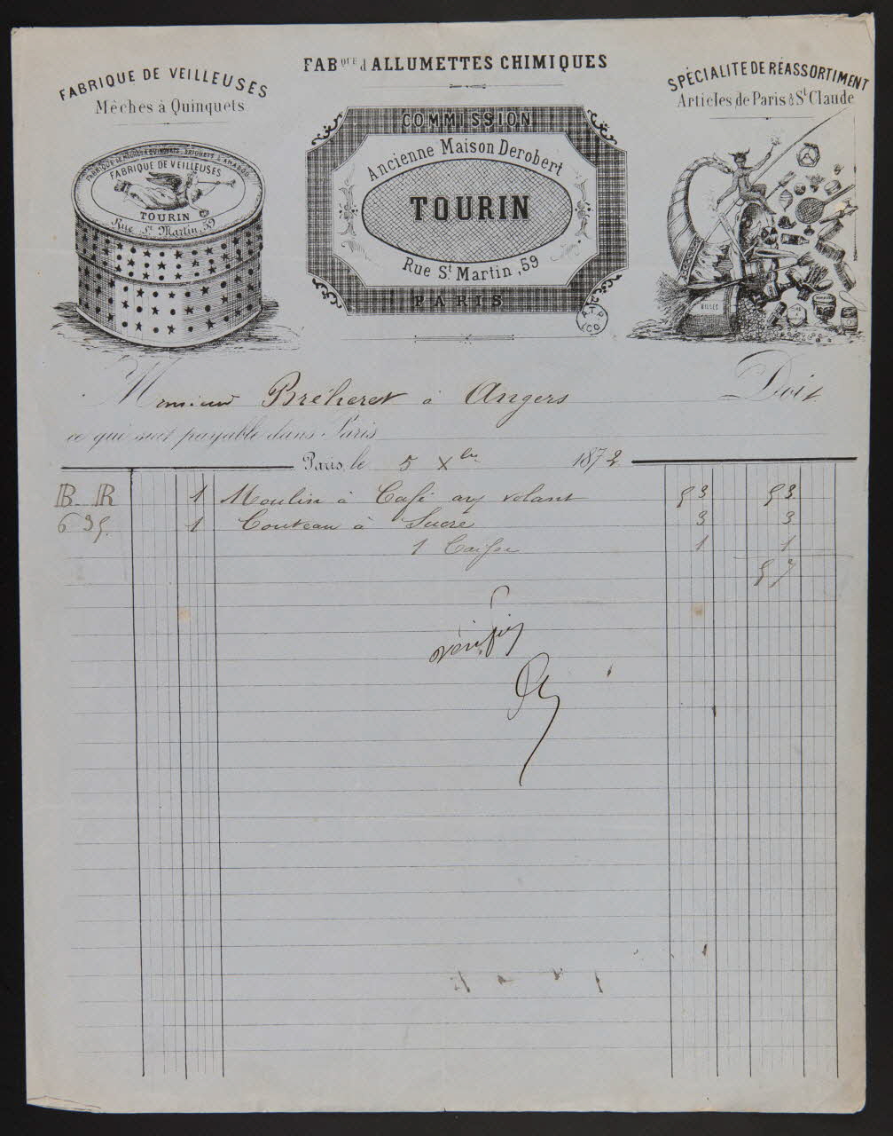 estampe FABque d'ALLUMETTES CHIMIQUES  TOURIN 1964.122.10 Photo