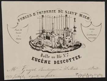 estampe FORGES & FONDERIE DE SAINT MALO.  EUGENE DESCOTTES. 1964.122.26  Photo