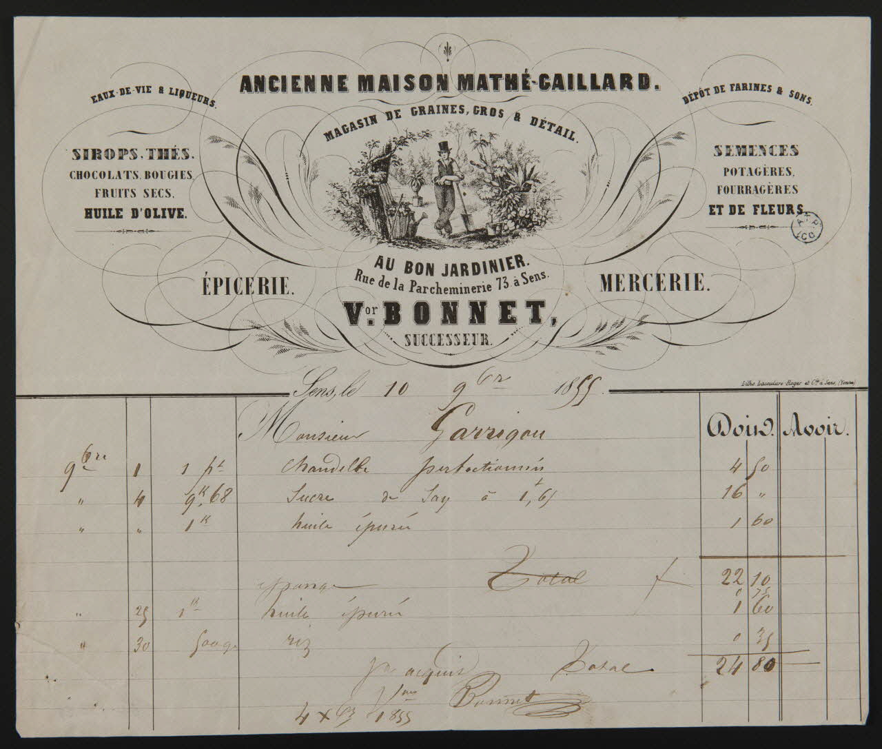 estampe AU BON JARDINIER 1964.122.29 Photo