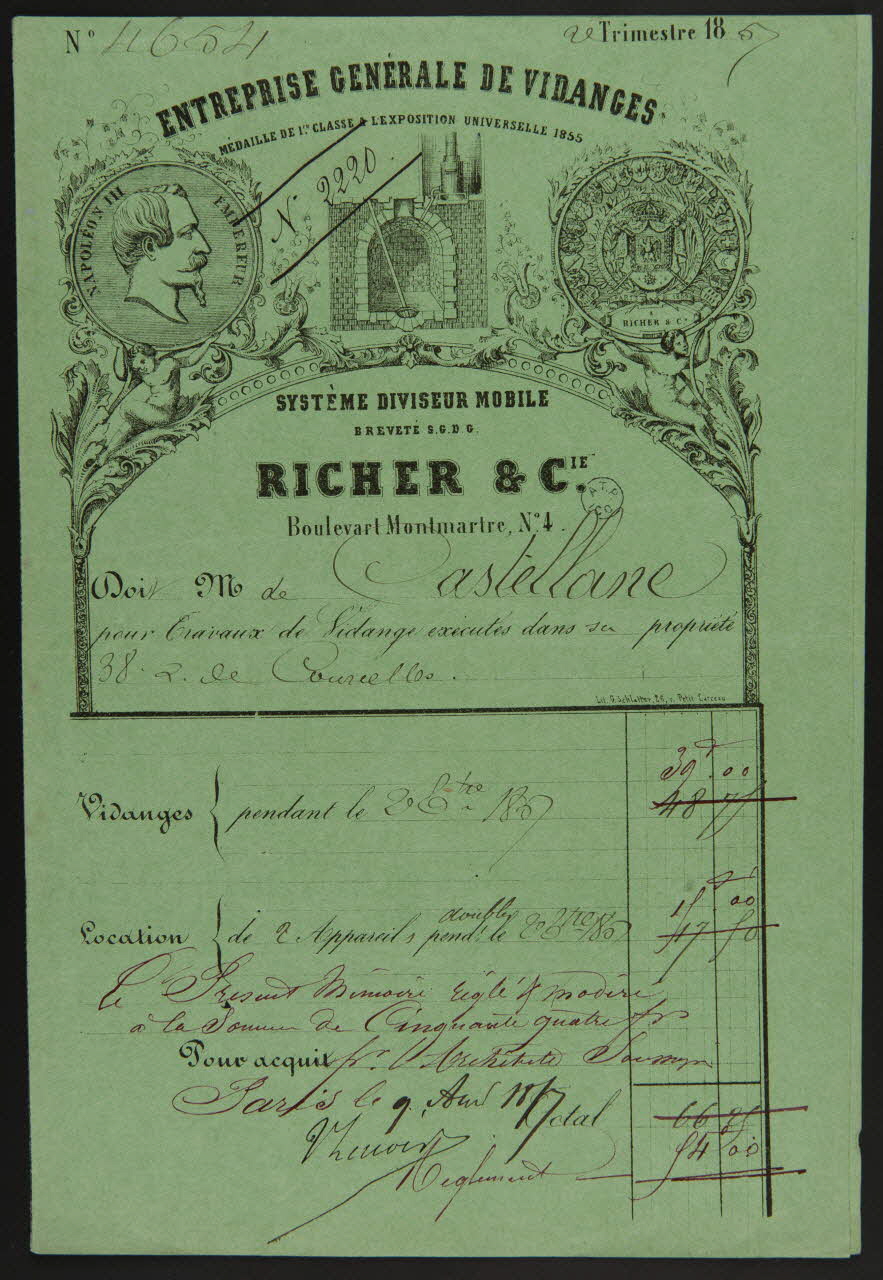 estampe ENTREPRISE GENERALE DE VIDANGES  RICHER & Cie. 1964.122.73 Photo