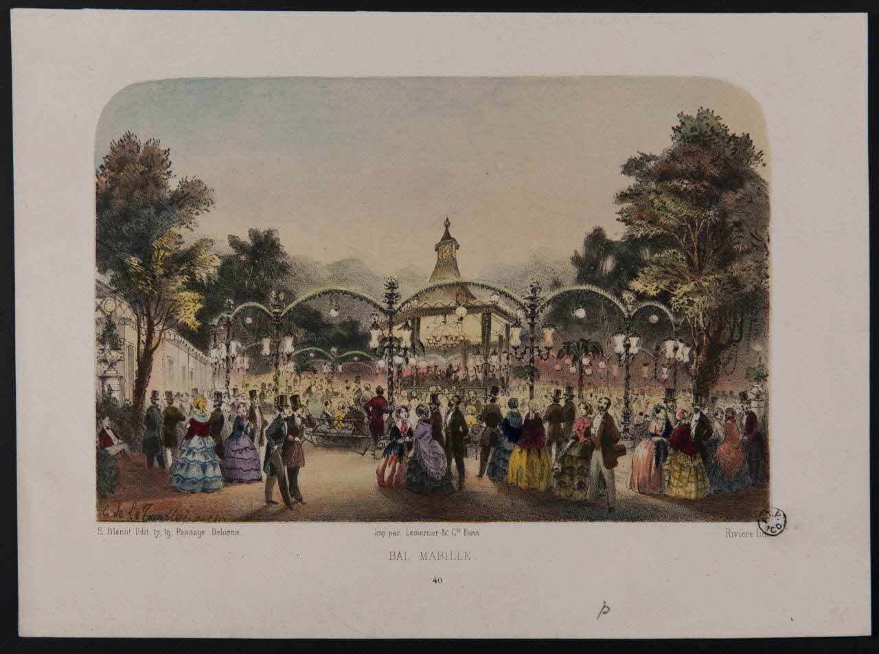estampe BAL MABILLE. 1964.128.19 Photo