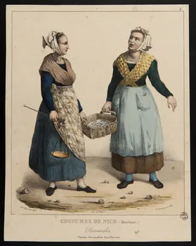 Charles Barberi ; Villain ; Emilien Desmaisons élément d'ensemble COSTUMES DE NICE. (Maritime.)  Poissardes. 1831 1964.128.7 Photo
