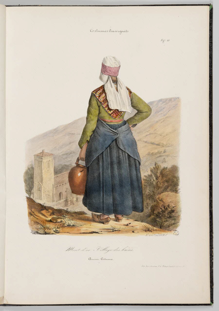 album Costumes Auvergnats  Mont-d'or - Village des bains.  Ancien Costume. 1964.13.1.10 Photo