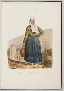 album Costumes Auvergnats  Mont-d'or - Village des bains.  Ancien Costume. 1964.13.1.10 Photo