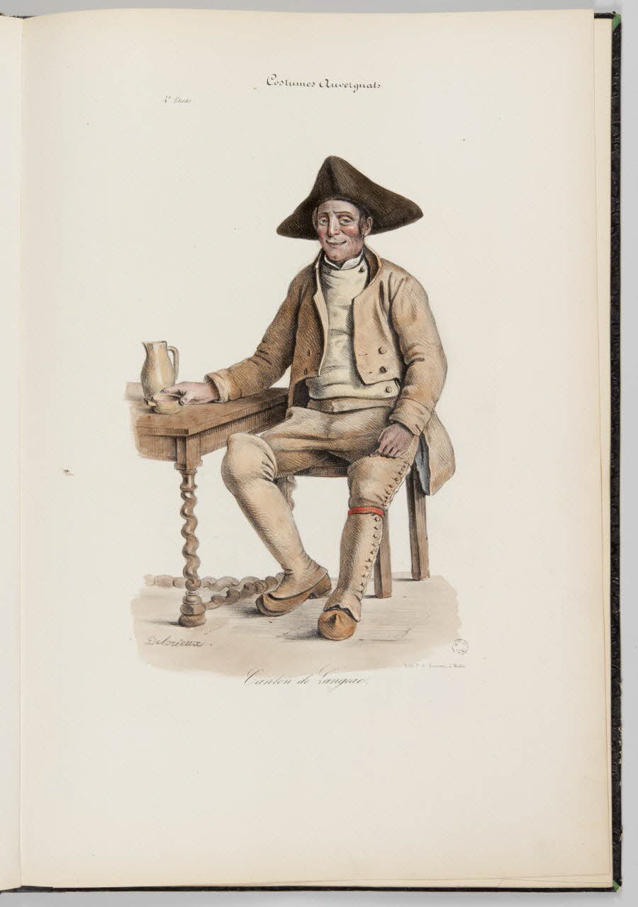 album Costumes Auvergnats  Canton de Langeac. 1964.13.1.4 Photo