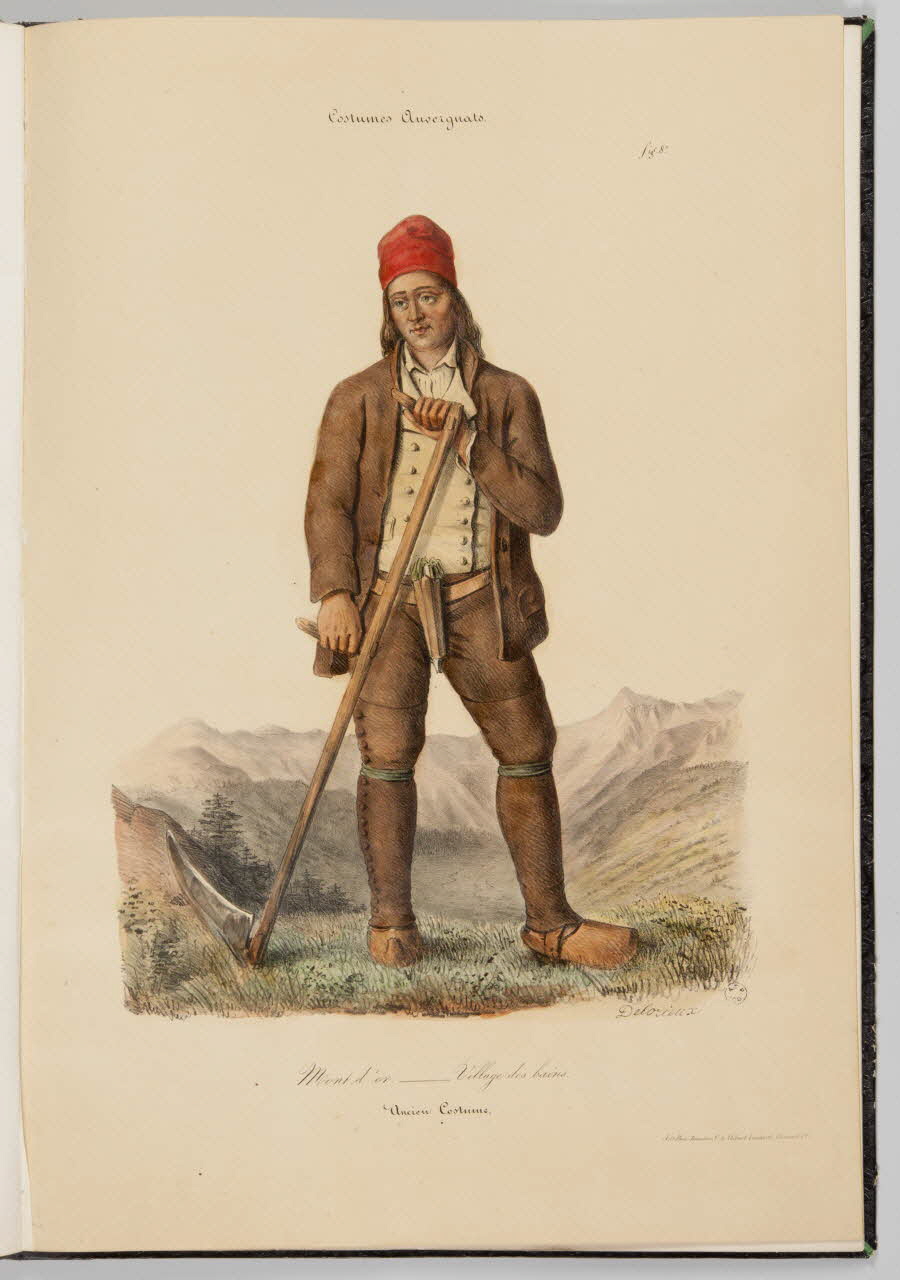 album Costumes Auvergnats.  Mont d'or. - Village des bains.  Ancien Costume. 1964.13.1.8 Photo