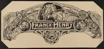 Gustave Soury dessin FRANCK-HENRY DRESSEUR DE FAUVES 1924 1964.23.50 Photo