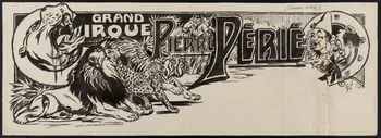 Gustave Soury dessin GRAND  CIRQUE PIERRE PERIE 1926 1964.23.84 Photo