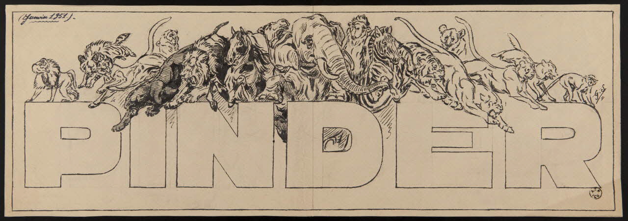 Gustave Soury dessin Pinder 1951 1964.23.86 Photo