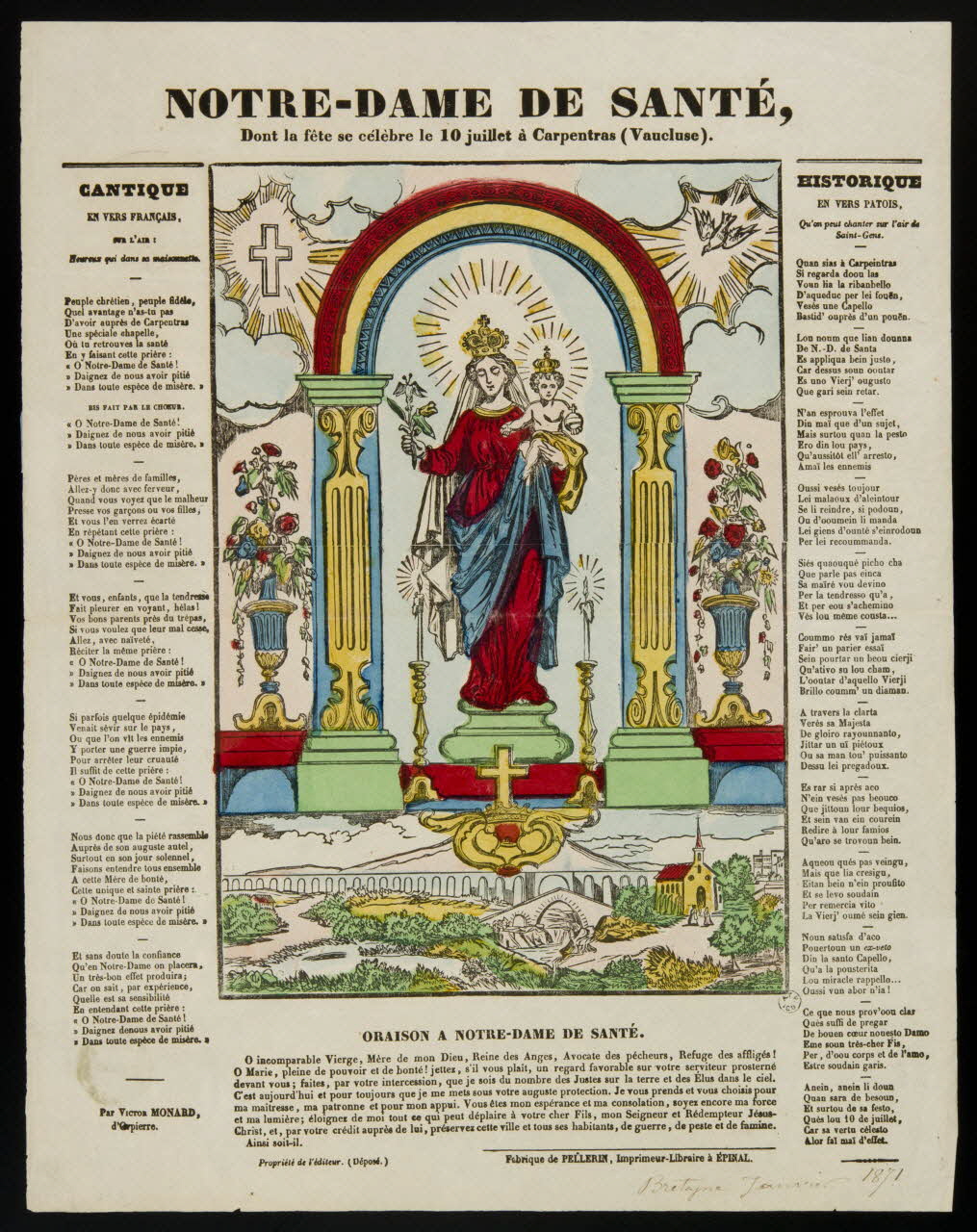 estampe NOTRE-DAME DE SANTE 1964.26.2 Photo