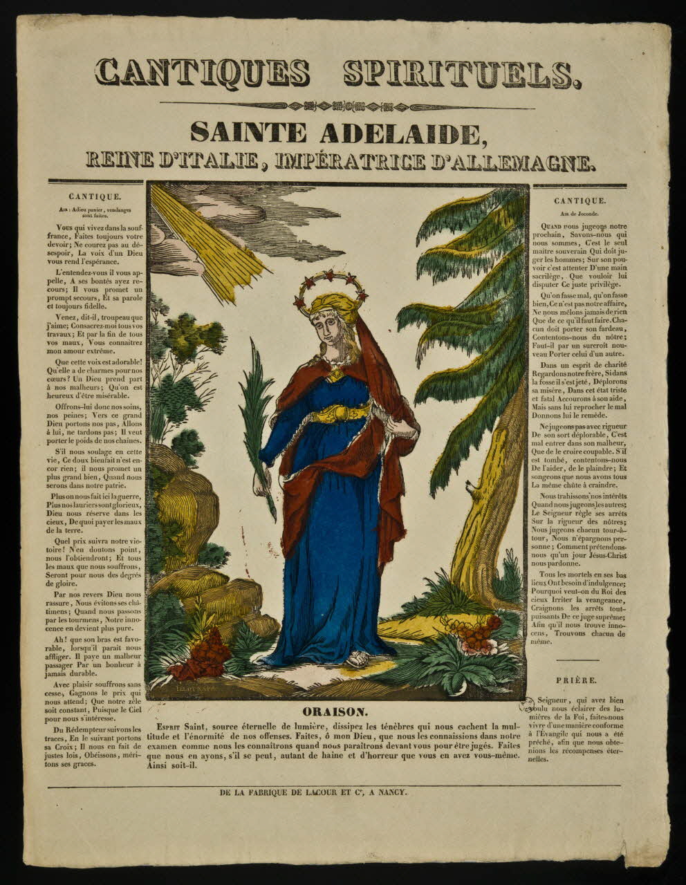 estampe SAINTE ADELAIDE 1964.27.3 Photo