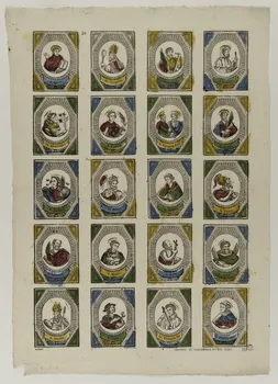 Boulay , Charles ; Clerc Jean Pierre imagerie ancienne Planche de saintetés Belfort 1830-1836 1964.27.6 Photo