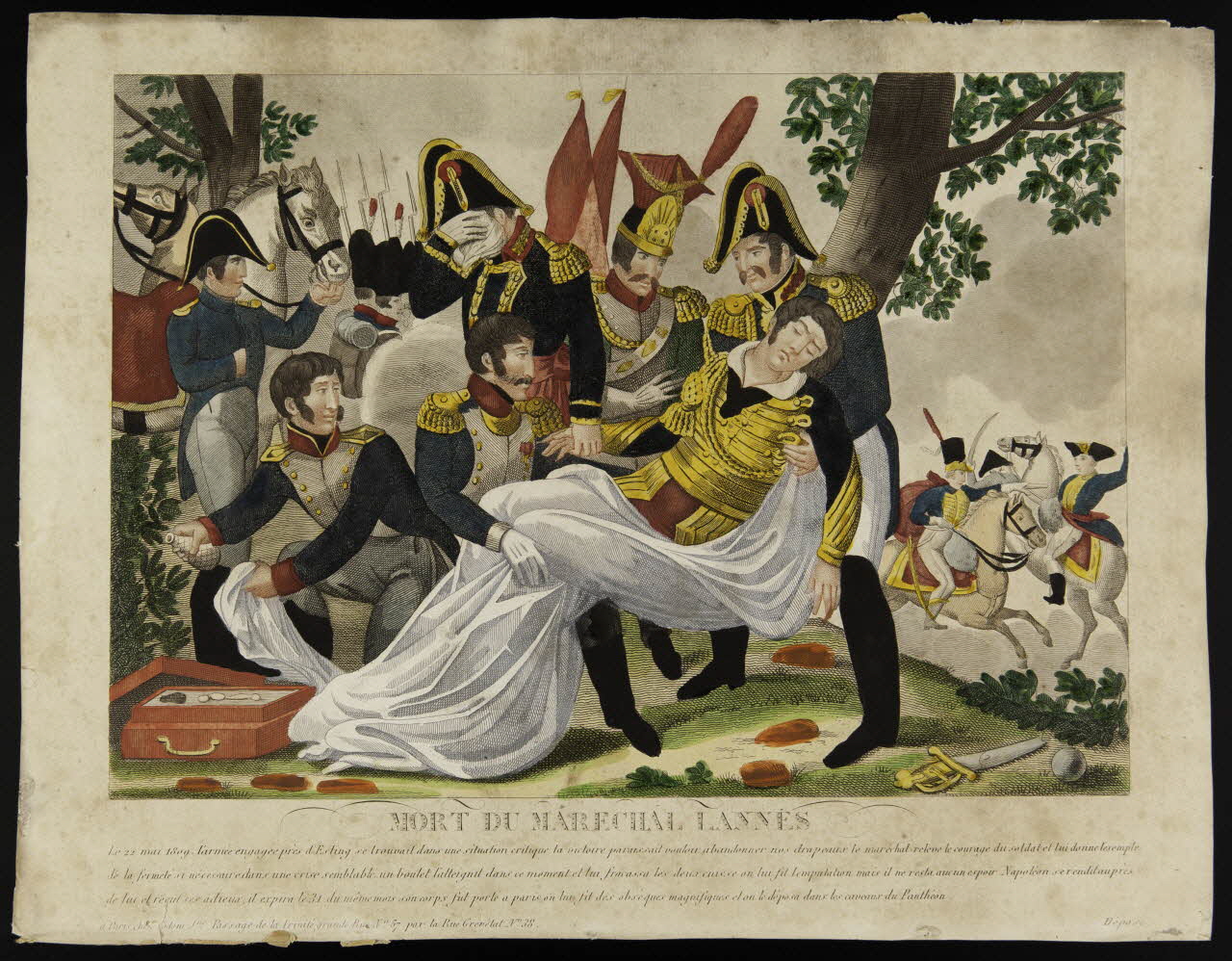 estampe MORT DU MARECHAL LANNES. 1964.34.3 Photo