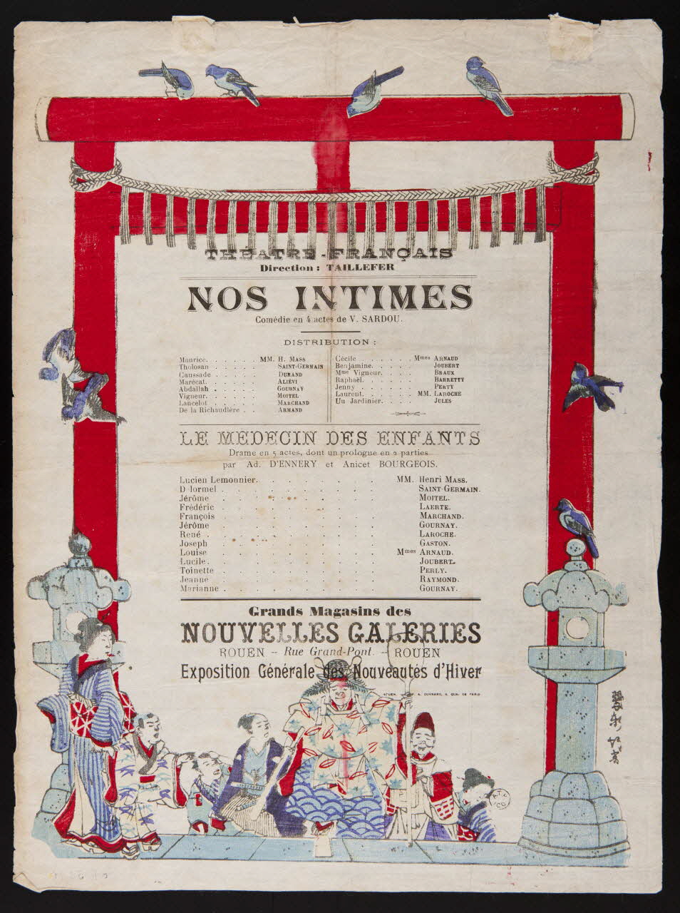 estampe NOS INTIMES  Comédie en 4 actes de V. SARDOU. 1964.36.10 Photo