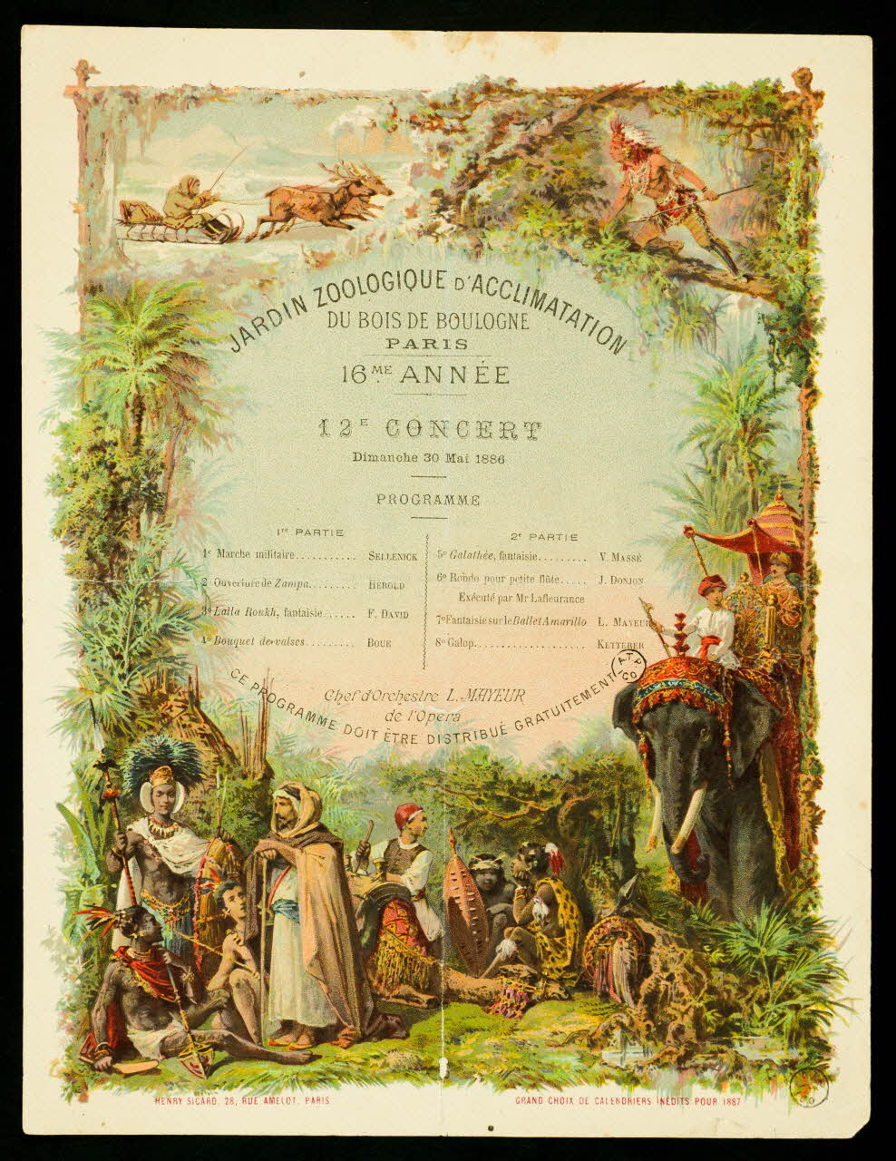 estampe JARDIN ZOOLOGIQUE D'ACCLIMATATION 1964.36.12 Photo