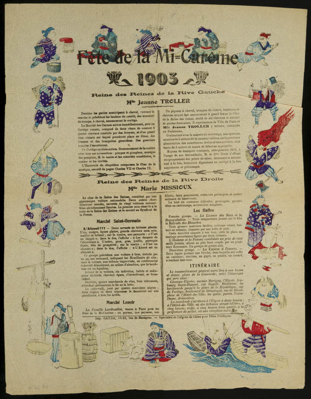 estampe Fête de ma Mi-Carême  1903 1964.36.4 Photo