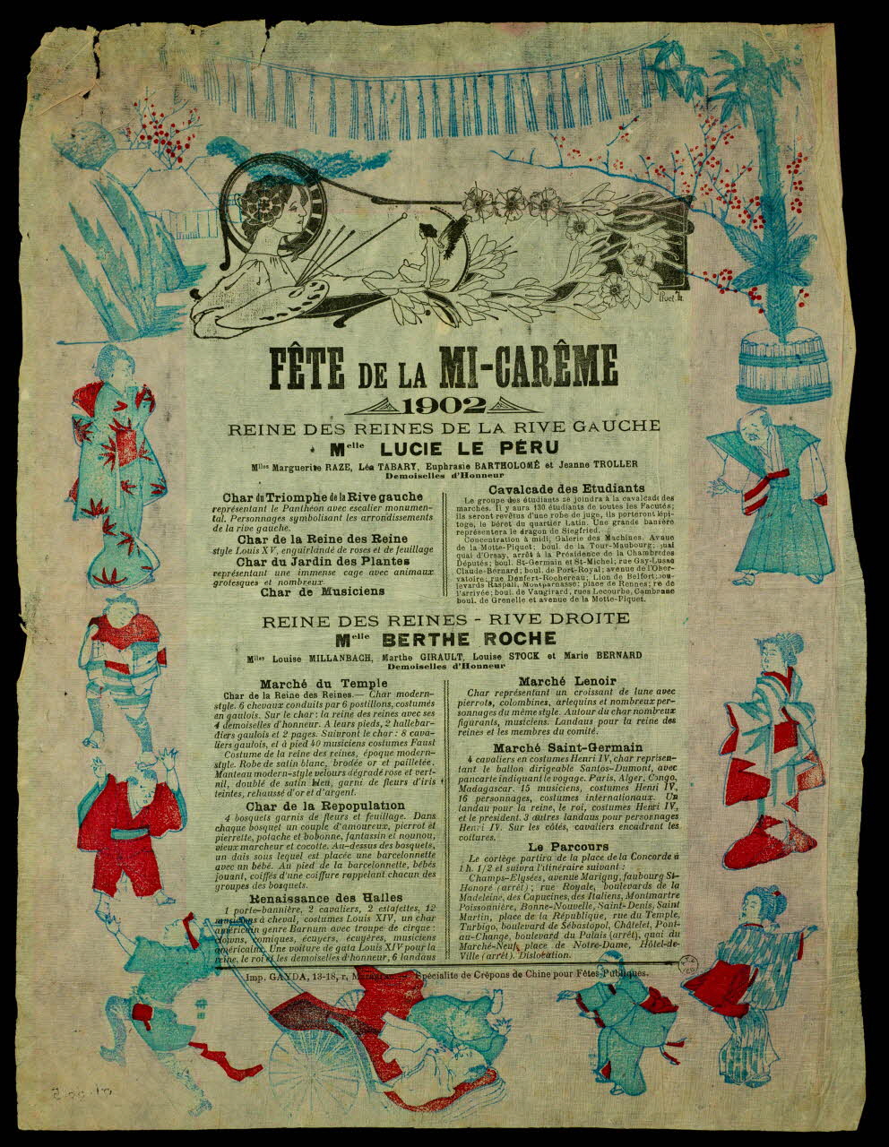 estampe FÊTE DE LA MI-CARÊME  1902 1964.36.5 Photo