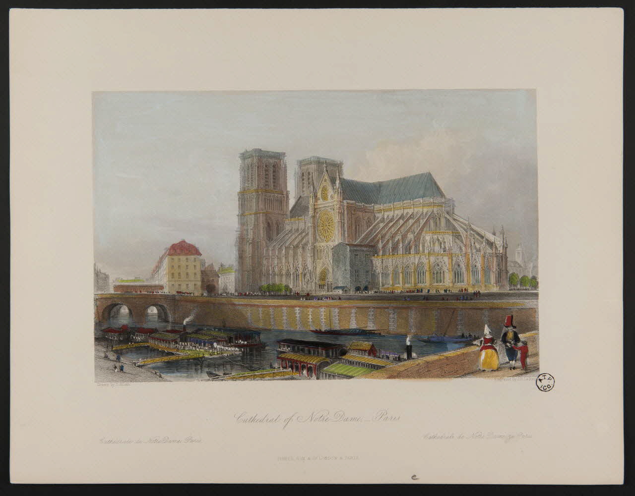 estampe Cathedral of Notre-Dame. - Paris. 1964.39.10 Photo