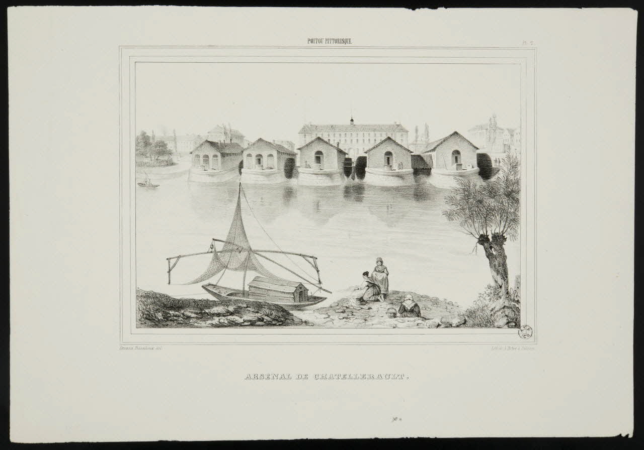 estampe POITOU PITTORESQUE  ARSENAL DE CHATELLERAULT. 1964.39.14 Photo