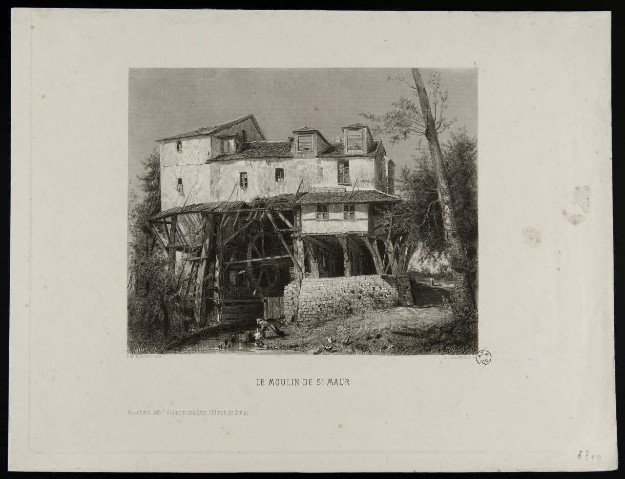estampe LE MOULIN DE ST. MAUR 1964.39.15 Photo