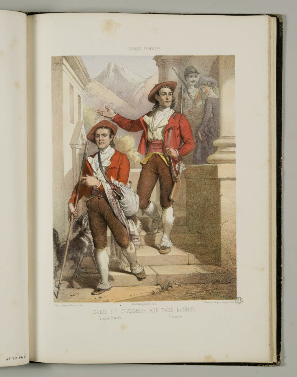 album BASSES PYRENEES.  GUIDE ET CHASSEUR AUX EAUX BONNES 1964.39.54.7 Photo