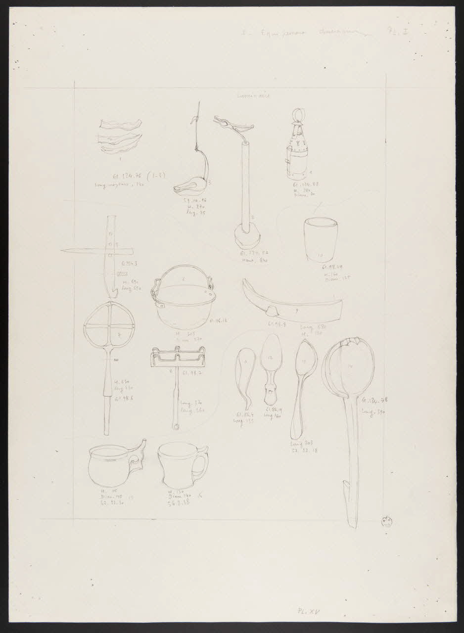 Pierre Soulier partie d'un ensemble de dessins Equipement domestique 1962 1964.40.15 Photo