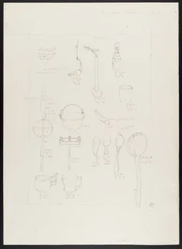 Pierre Soulier partie d'un ensemble de dessins Equipement domestique 1962 1964.40.15 Photo