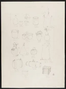 Pierre Soulier partie d'un ensemble de dessins Equipement domestique 1962 1964.40.16 Photo