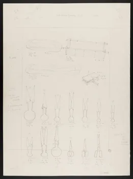 Pierre Soulier partie d'un ensemble de dessins Forces, ciseaux à tondre 1962 1964.40.28 Photo