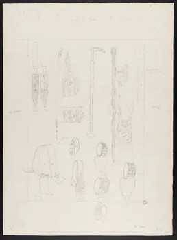 Pierre Soulier partie d'un ensemble de dessins Arts du berger 1962 1964.40.36 Photo
