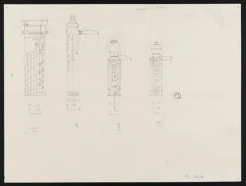 Pierre Soulier partie d'un ensemble de dessins Montres de bergers. 1962 1964.40.37 Photo